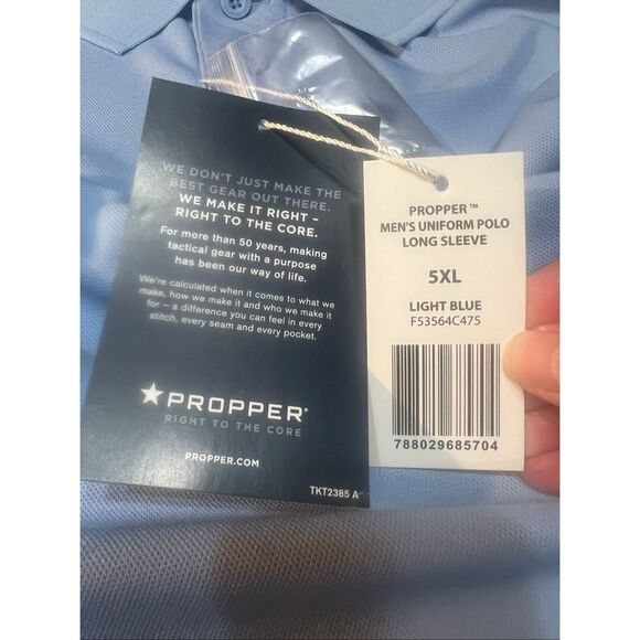 Blauer Mens Light Blue  POLO SHIRT Sz 5XL  NWT * - Picture 4 of 8